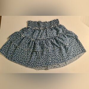 SHEIN Blue Floral Mini Skirt Women’s size Large